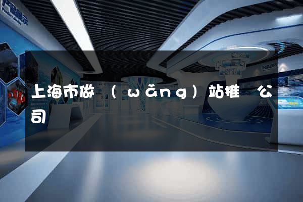 上海市做網(wǎng)站推廣公司