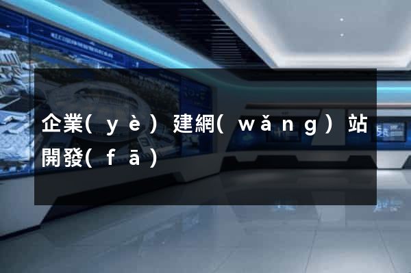 企業(yè)建網(wǎng)站開發(fā)