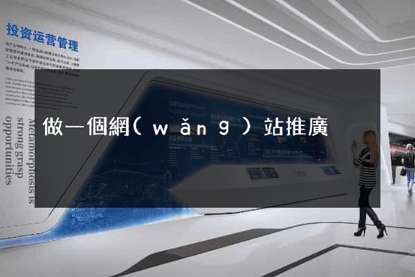 做一個網(wǎng)站推廣