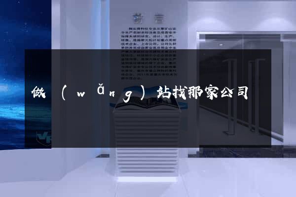 做網(wǎng)站找那家公司