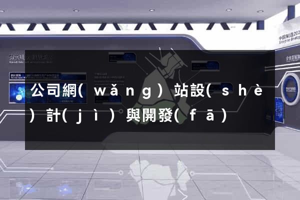 公司網(wǎng)站設(shè)計(jì)與開發(fā)