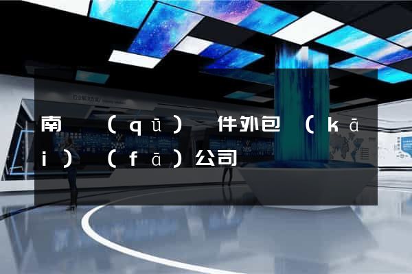 南匯區(qū)軟件外包開(kāi)發(fā)公司
