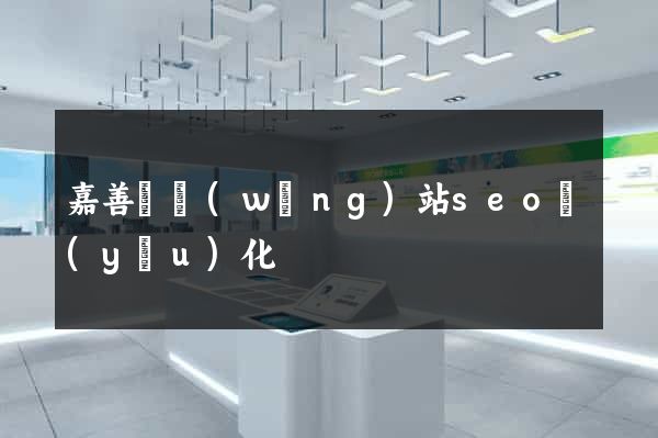 嘉善縣網(wǎng)站seo優(yōu)化