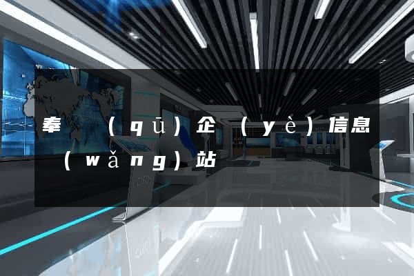 奉賢區(qū)企業(yè)信息網(wǎng)站