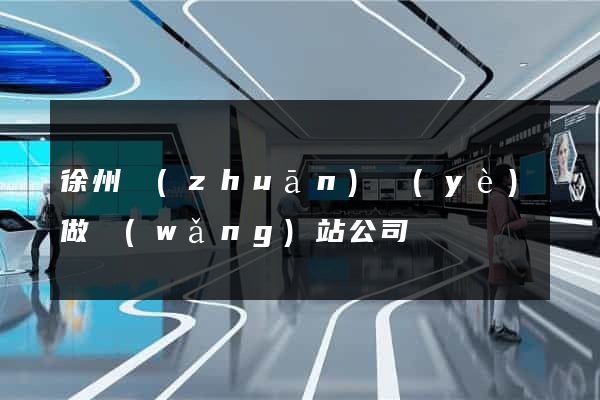 徐州專(zhuān)業(yè)做網(wǎng)站公司