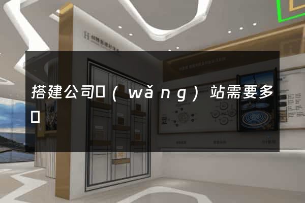 搭建公司網(wǎng)站需要多錢