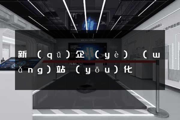 新區(qū)企業(yè)網(wǎng)站優(yōu)化