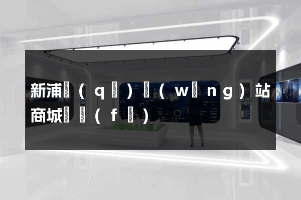 新浦區(qū)網(wǎng)站商城開發(fā)