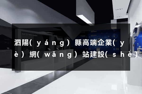 泗陽(yáng)縣高端企業(yè)網(wǎng)站建設(shè)公司