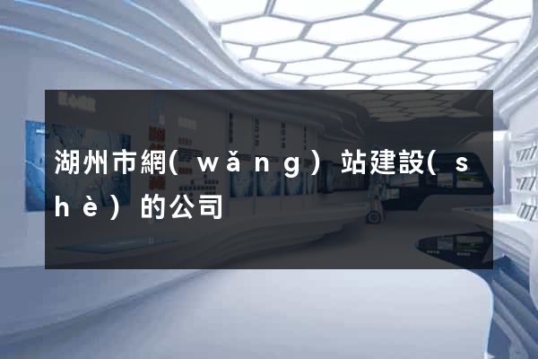湖州市網(wǎng)站建設(shè)的公司