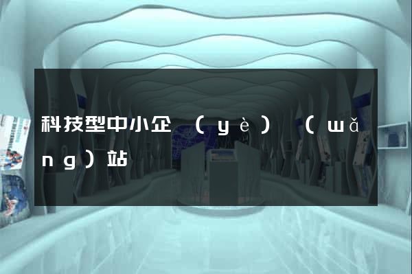 科技型中小企業(yè)網(wǎng)站