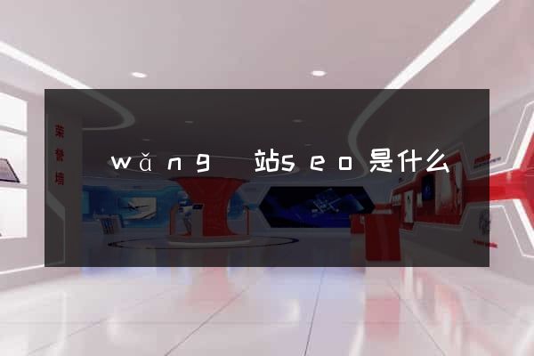網(wǎng)站seo是什么