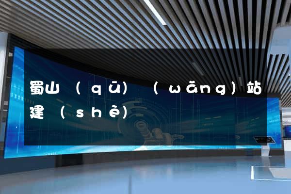 蜀山區(qū)網(wǎng)站建設(shè)