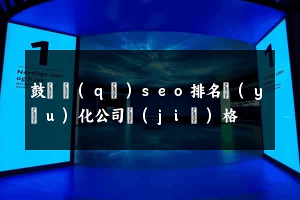 鼓樓區(qū)seo排名優(yōu)化公司價(jià)格